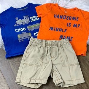 SET: “Handsome” Tee, Train Tee and Shorts